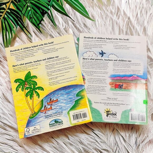 Draw Write Now Book 1 & 2 Homeschool Set Kids Handwritten Storybook Characters - Picture 2 of 11